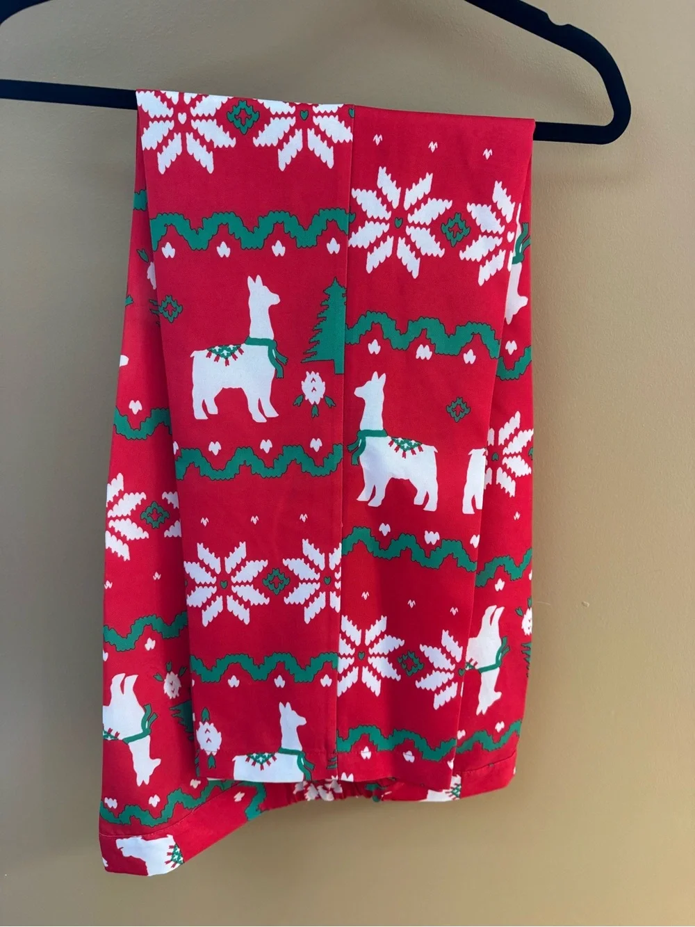 Happy Hour by Tipsy Elves: men 2 piece suit: Red LLama Christmas Ugly size Large